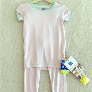 Kickee pants toddler pajama set